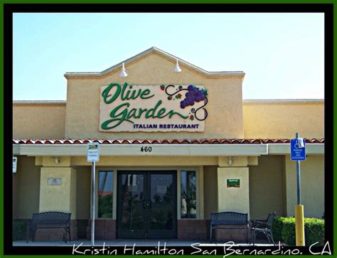 Olive garden san bernardino - Olive Garden. 22880 Centerpoint Dr Moreno Valley, CA 92553. 5.5 mi. Olive Garden. 3650 Tyler St Riverside, CA 92503. 9.5 mi. Olive Garden. 4403 Mills Cir Ontario, CA …